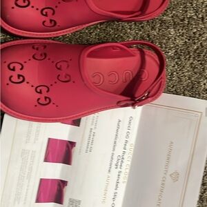 Gucci Kids Red Sandals